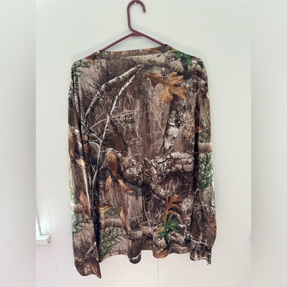 Men camo long sleeve t shirt sz Large - Picture 4 of 4